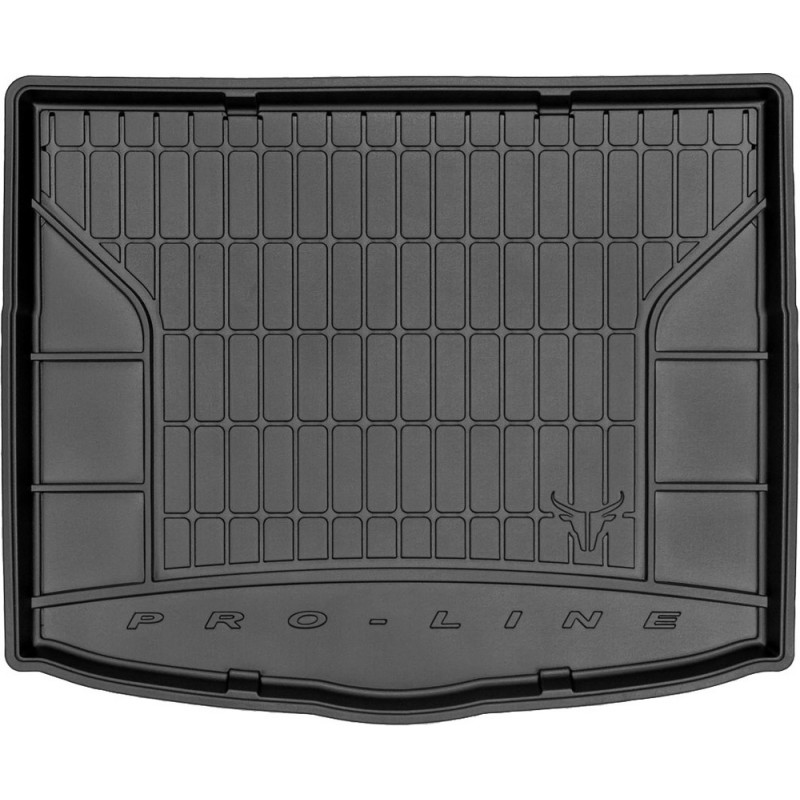 Гумовий килимок в багажник для Mitsubishi Lancer (mkX) 2007-2017 (хетчбек)(с докаткой)(нижний уровень) (Frogum Proline Premium)