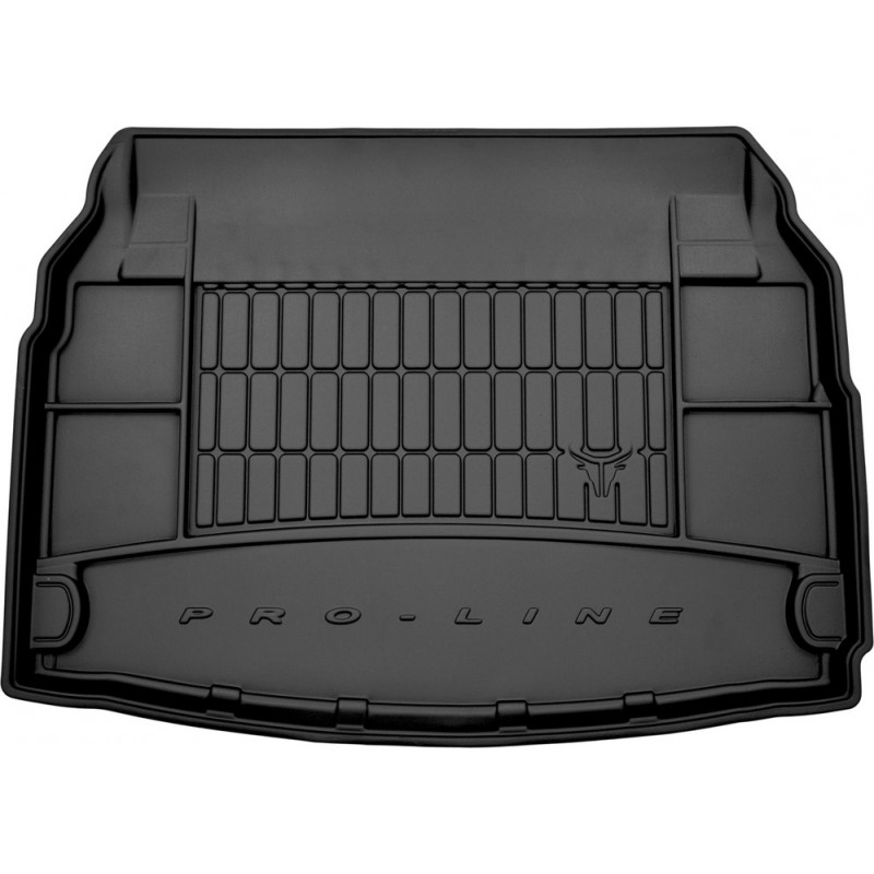 Гумовий килимок в багажник для Mercedes-Benz C-Class (W205) 2014-2021 (седан)(2 ряд складывается) (Frogum Proline Premium)