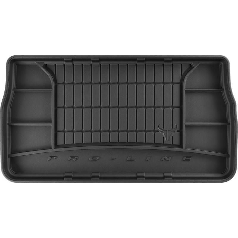 Гумовий килимок в багажник для Chrysler Town & Country (mkV); Dodge Grand Caravan (mkV) 2007-2020 (7 мест)(разложенный 3 ряд) (Frogum Proline Premium)