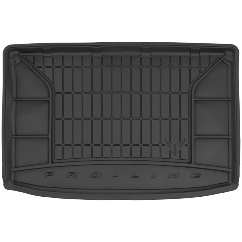 Гумовий килимок в багажник для Ford EcoSport (mkII) 2017-2023 (верхний уровень)(с запаской) (Frogum Proline Premium)