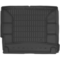 Гумовий килимок в багажник для Kia Carens (mkIII) 2013-2019 (7 мест)(разложенный 3 ряд) (Frogum Proline Premium)