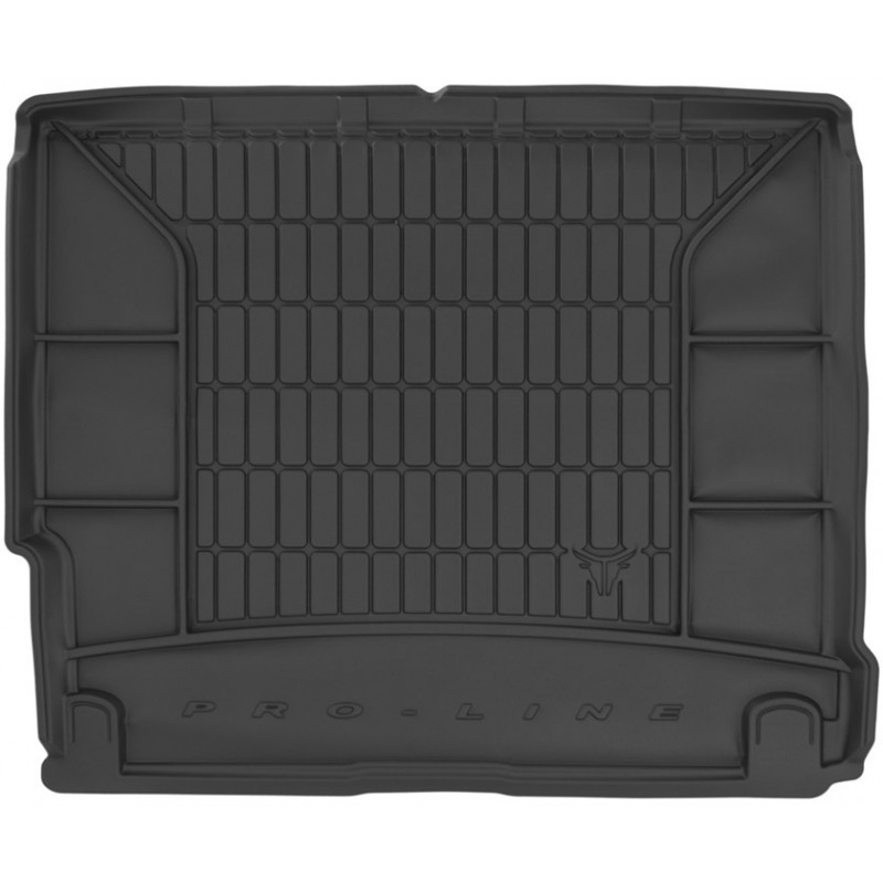 Гумовий килимок в багажник для Kia Carens (mkIII) 2013-2019 (7 мест)(разложенный 3 ряд) (Frogum Proline Premium)