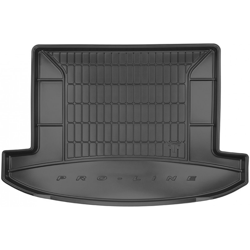Гумовий килимок в багажник для Kia Carens (mkIII) 2013-2019 (7 мест)(сложенный 3 ряд) (Frogum Proline Premium)