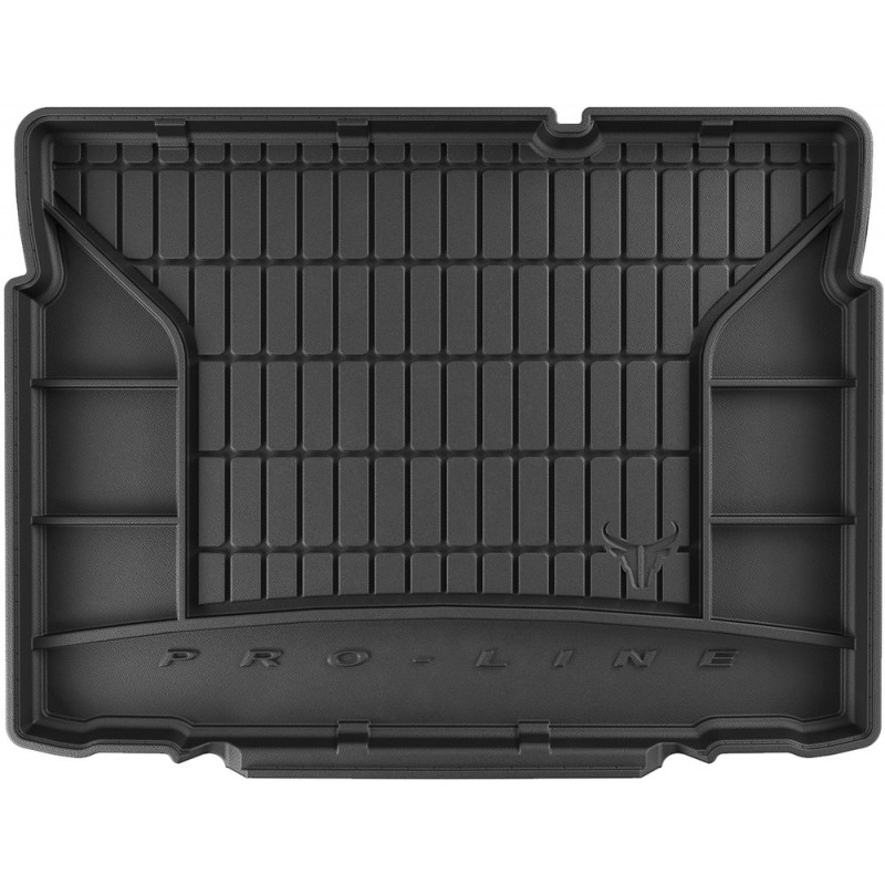 Гумовий килимок в багажник для Opel Crossland (mkI) 2017-2024 (нижний уровень) (Frogum Proline Premium)