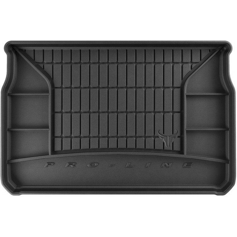 Гумовий килимок в багажник для Peugeot 208 (mkI) 2012-2019 (без сабвуфера) (Frogum Proline Premium)