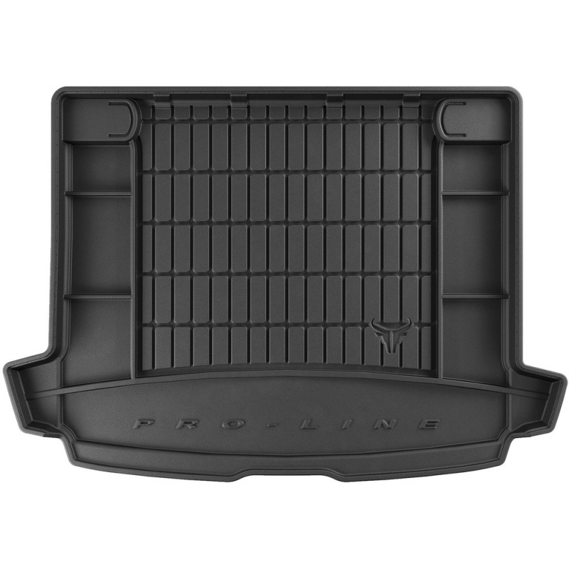 Гумовий килимок в багажник для Renault Clio (mkIV) 2012-2020 (универсал)(верхний уровень) (Frogum Proline Premium)