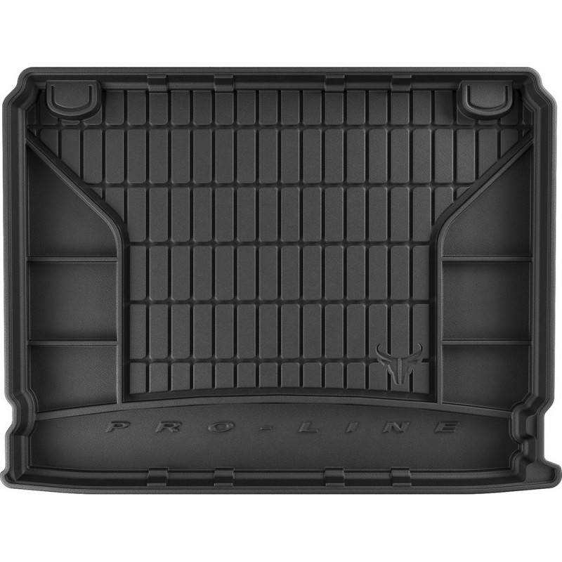 Гумовий килимок в багажник для Renault Clio (mkIV) 2012-2020 (универсал)(нижний уровень) (Frogum Proline Premium)