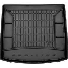 Гумовий килимок в багажник для Seat Leon (mkIII) 2012-2020 (универсал)(нижний уровень) (Frogum Proline Premium)