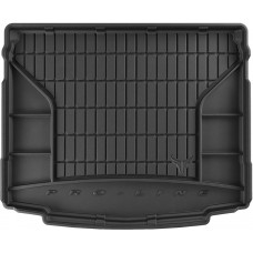 Гумовий килимок в багажник для Skoda Karoq (mkI) 2017→ (2 ряд съемный)(без боковых ниш)(нижний уровень) (Frogum Proline Premium)