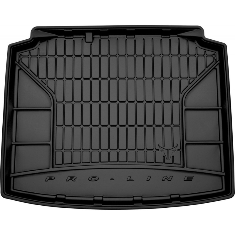 Гумовий килимок в багажник для Skoda Rapid (mkI) 2012-2019 (Spaceback)(без двухуровневого пола) (Frogum Proline Premium)