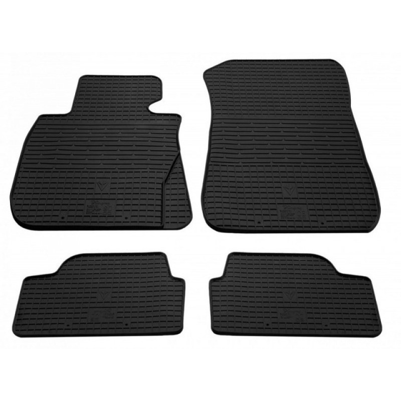 Гумові килимки в салон для BMW 1 (E82) (2004-2011) комплект з 4 штук (Stingray)