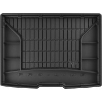 Гумовий килимок в багажник для Ford Focus (mkIV) 2018→ (хетчбек)(без двухуровневого пола)(с запаской) (Frogum Proline Premium)