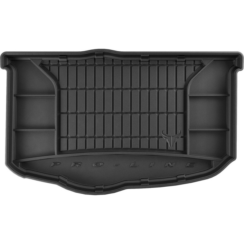 Гумовий килимок в багажник для Kia Soul (mkI) 2008-2013 (EU/USA)(без органайзера)(нижний уровень) (Frogum Proline Premium)