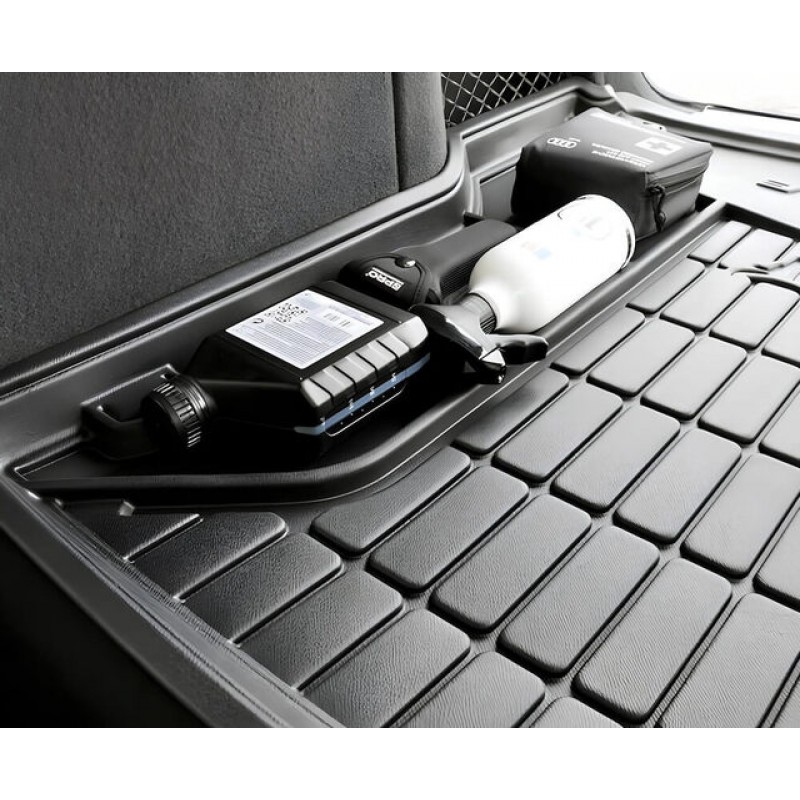 Гумовий килимок в багажник для Kia Soul (mkI) 2008-2013 (EU/USA)(без органайзера)(нижний уровень) (Frogum Proline Premium)