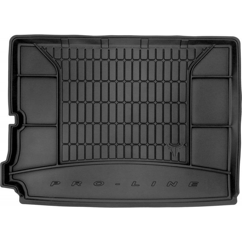 Гумовий килимок в багажник для Peugeot 5008 (mkII) 2017-2024 (без двухуровневого пола) (Frogum Proline Premium)