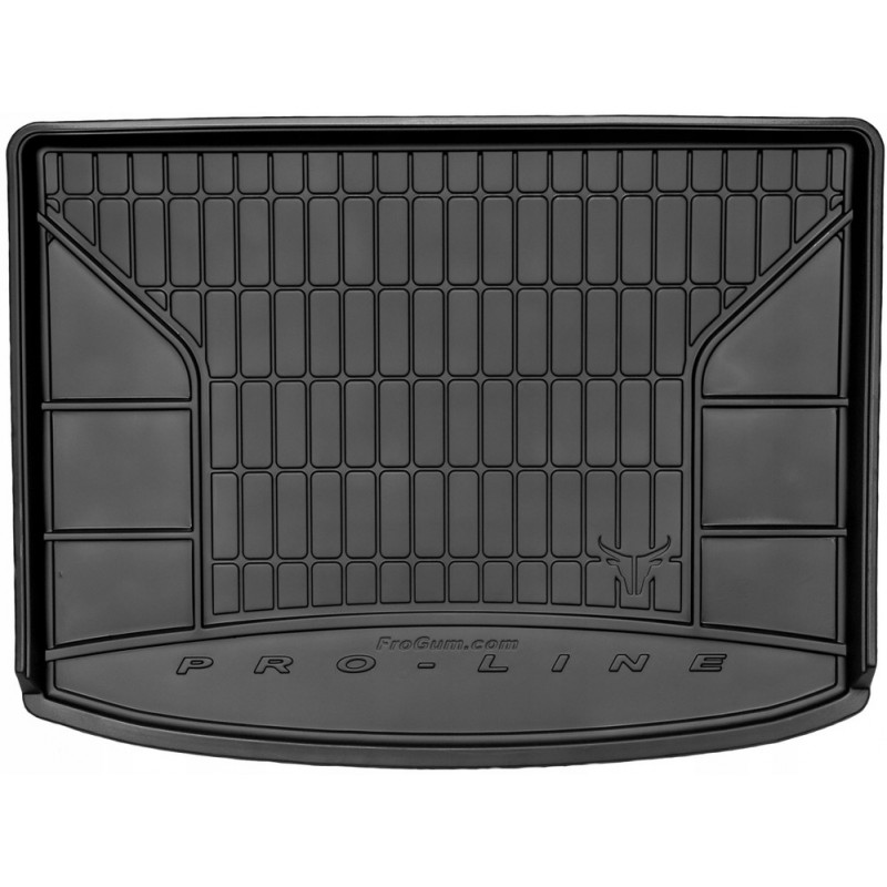 Гумовий килимок в багажник для Peugeot Traveller (mkI) 2016→ (long)(3 ряд цельный) (Frogum Proline Premium)