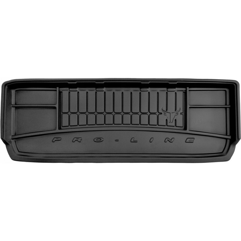 Гумовий килимок в багажник для Fiat Freemont (mkI) 2011-2015 (7 мест)(разложенный 3 ряд)(с органайзером) (Frogum Proline Premium)