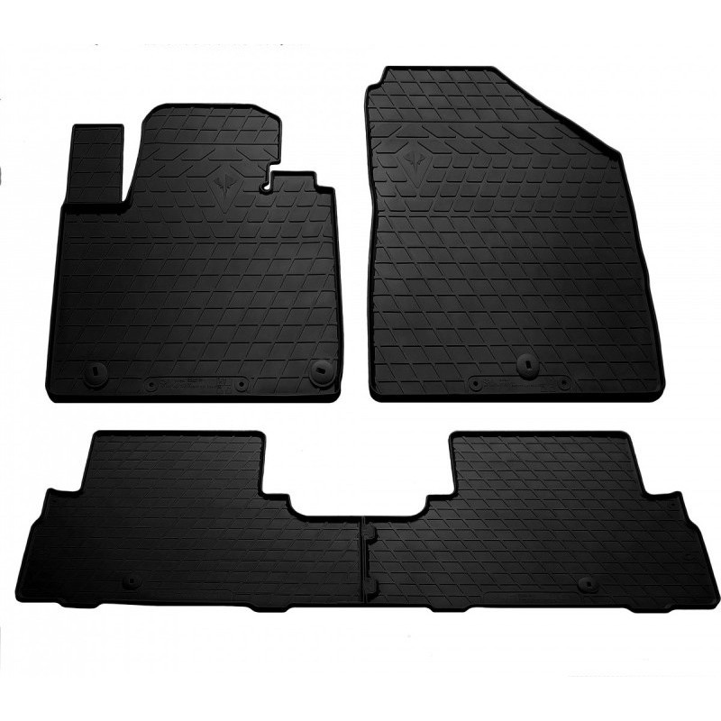 Гумові килимки в салон для Kia Sorento III (UM) (2014-2020) комплект з 4 штук (Stingray)