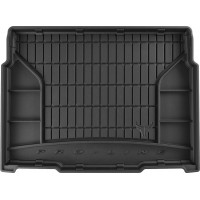 Гумовий килимок в багажник для Peugeot 2008 (mkII) 2019→ (с двухуровневым полом)(нижний уровень) (Frogum Proline Premium)