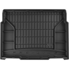 Гумовий килимок в багажник для Peugeot 2008 (mkII) 2019→ (с двухуровневым полом)(нижний уровень) (Frogum Proline Premium)