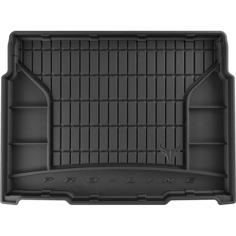 Гумовий килимок в багажник для Peugeot 2008 (mkII) 2019→ (с двухуровневым полом)(нижний уровень) (Frogum Proline Premium)