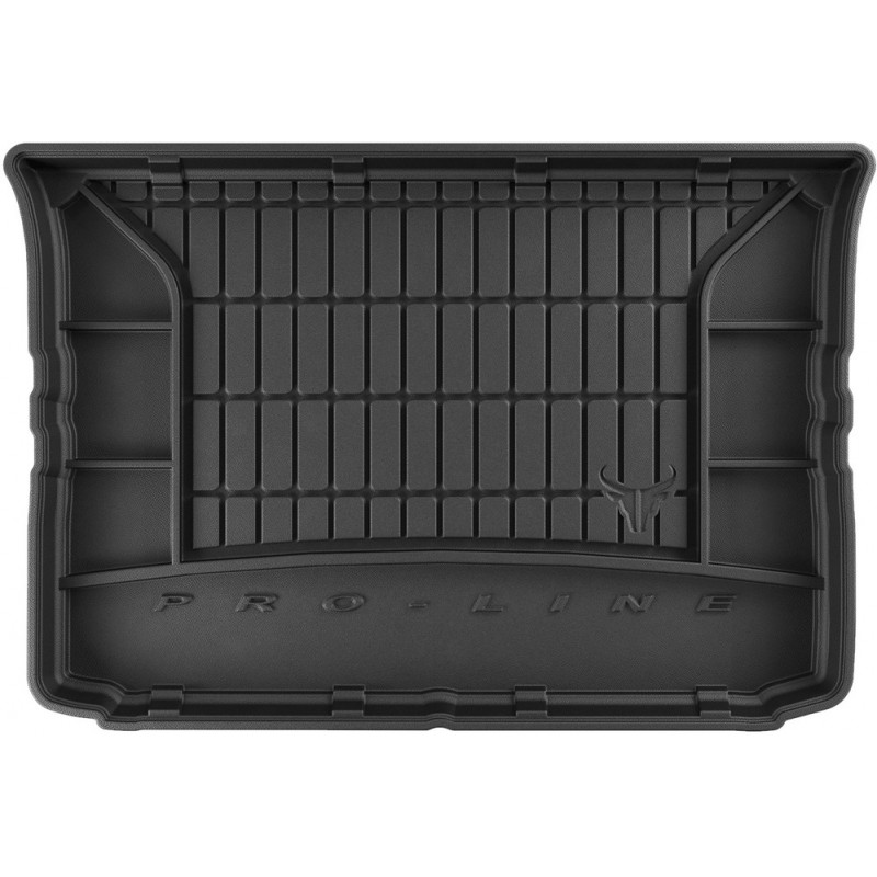 Гумовий килимок в багажник для Renault City K-ZE (mkI) 2019→; Dacia Spring (mkI) 2021→ (с запаской) (Frogum Proline Premium)