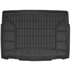 Гумовий килимок в багажник для Citroen C3 Aircross (mkI) 2017-2024 (2 ряд без регулировок)(нижний уровень) (Frogum Proline Premium)