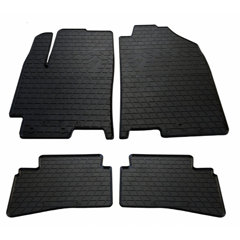 Гумові килимки в салон для Kia Stonic (2017-...) комплект з 4 штук (Stingray)