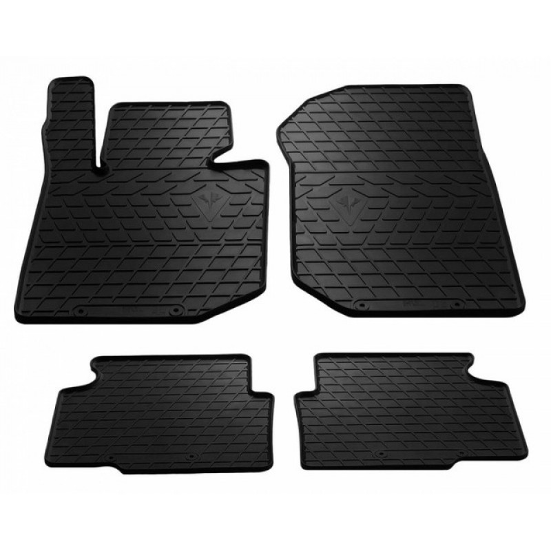 Гумові килимки в салон для BMW 3 (E36) (1990-2000) комплект з 4 штук (Stingray)