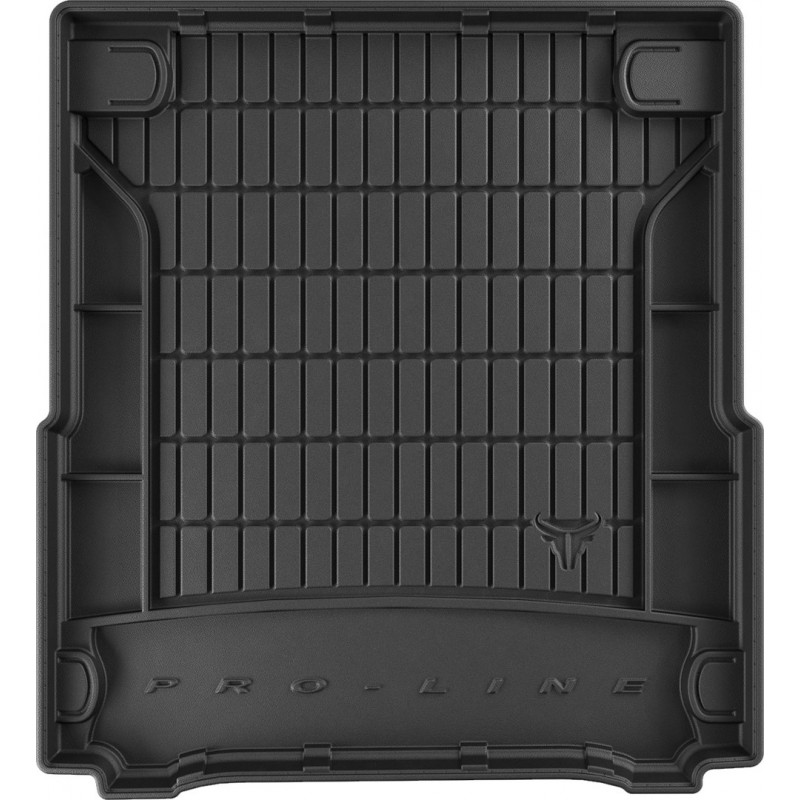 Гумовий килимок в багажник для Porsche Panamera (mkII) 2016-2023 (не гибрид)(с сетками в нишах) (Frogum Proline Premium)