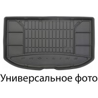 Гумовий килимок в багажник для Tesla Model X (mkI) 2016(Окт)-2020 (6/7 мест)(разложенный 3 ряд) (Frogum Proline Premium)