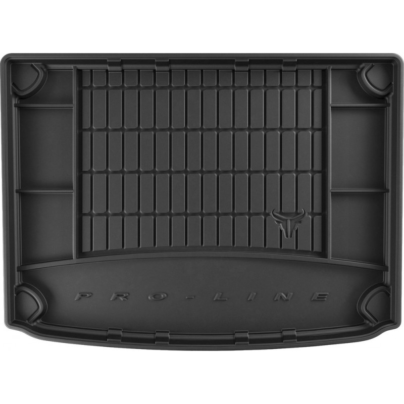 Гумовий килимок в багажник для Kia Niro (mkI) 2016-2022 (EU)(гибрид)(с органайзером) (Frogum Proline Premium)