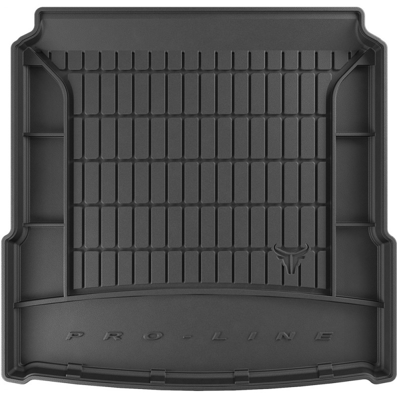 Гумовий килимок в багажник для Volkswagen ID.7 (mkI) 2023→ (лифтбек и универсал)(нижний уровень) (Frogum Proline Premium)