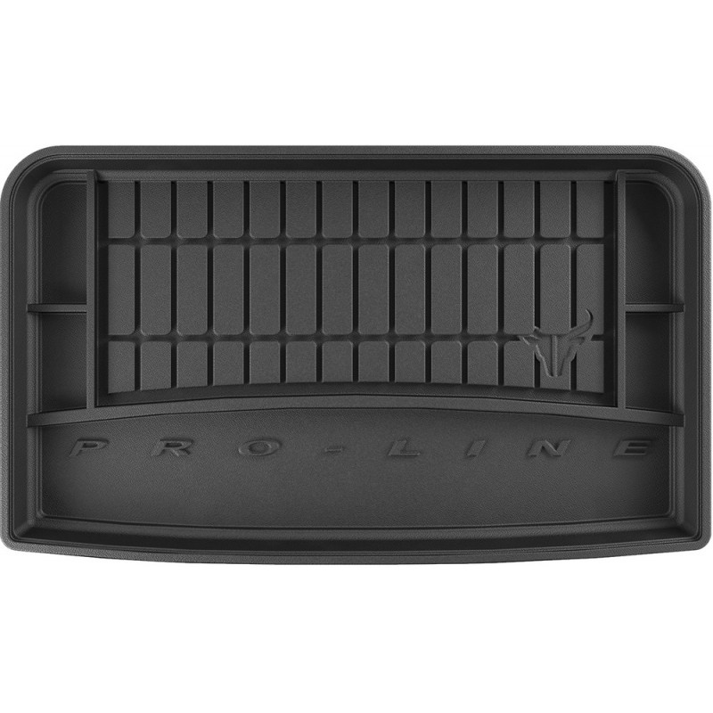 Гумовий килимок в багажник для Volkswagen Sharan (mkII) 2010-2022 (7 мест)(разложенный 3 ряд) (Frogum Proline Premium)