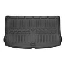 Килимок в багажник для SEAT Leon III (5F) (2012-2019) (hatchback) нижня поличка з фальш підлогою з бортиками 30 мм (Stingray)