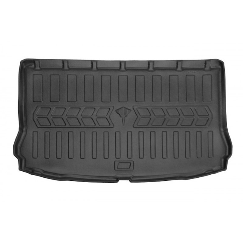 Килимок в багажник для SEAT Leon III (5F) (2012-2019) (hatchback) нижня поличка з фальш підлогою з бортиками 30 мм (Stingray)