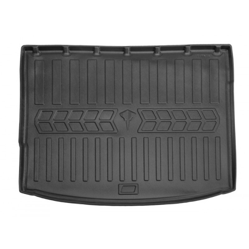 Килимок в багажник для SEAT Leon III (5F) (2012-2019) (hatchback) верхня поличка з фальш підлогою з бортиками 30 мм (Stingray)