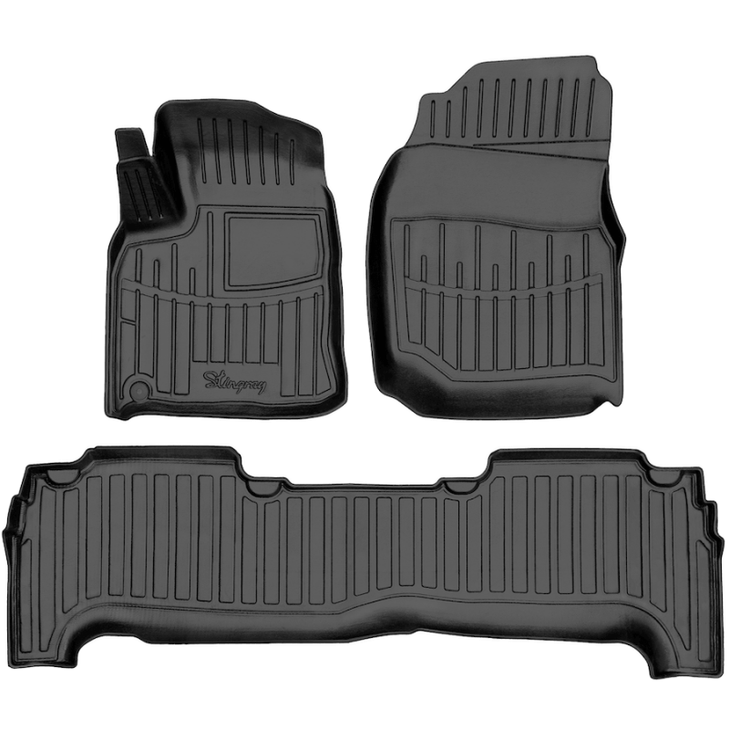 3D килимки для Toyota Land Cruiser 100 (1998-2007) з бортиками 30 мм (Stingray)