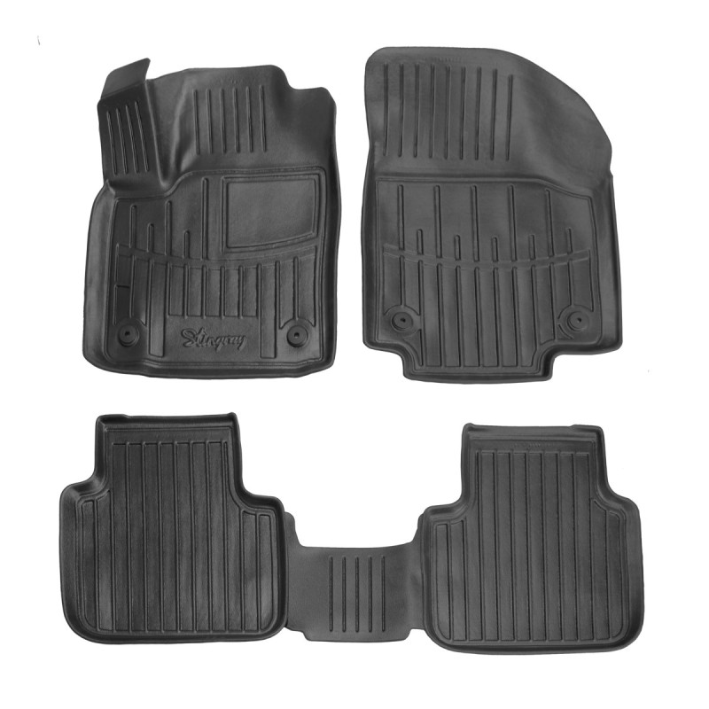 3D килимки для Volkswagen Atlas (2016-...) з бортиками 30 мм (Stingray)