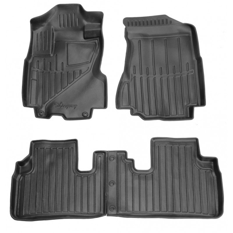 3D килимки для Honda CR-V II (2002-2006) з бортиками 30 мм (Stingray)