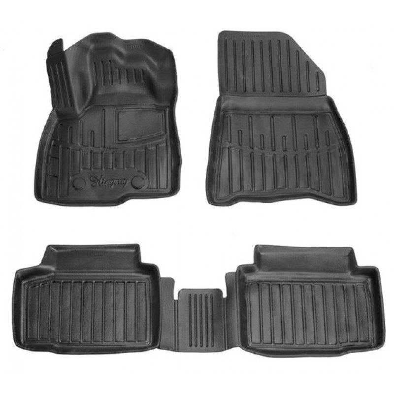 3D килимки для Renault / Dacia Duster III (2024-...) 4WD з бортиками 30 мм (Stingray)