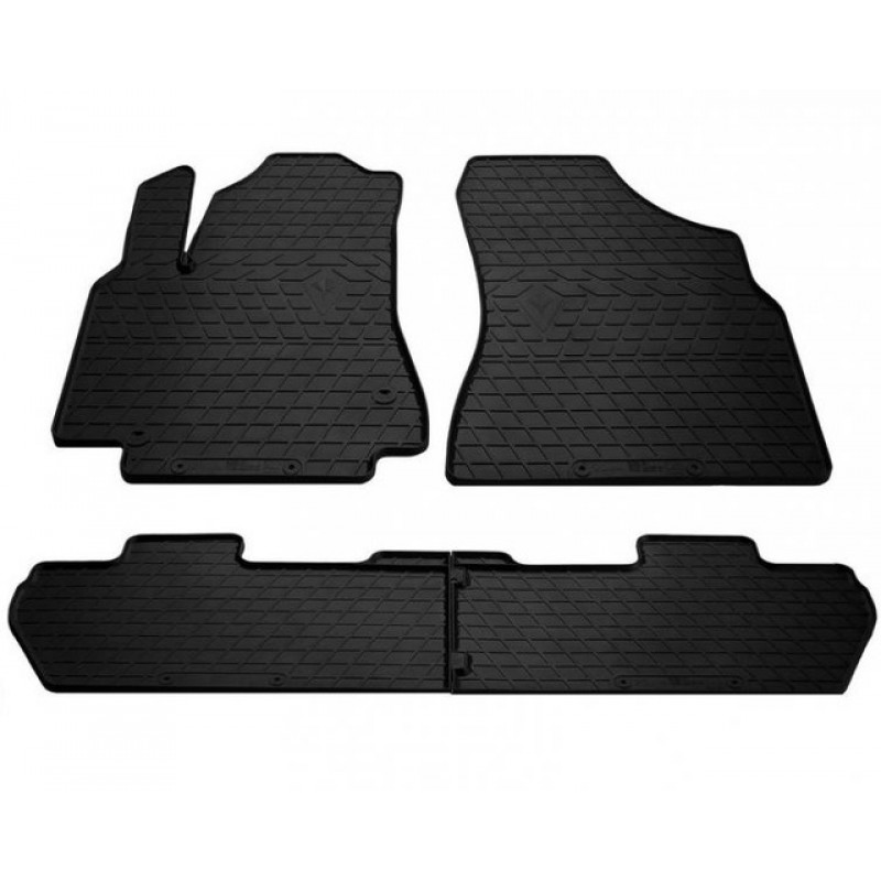 Гумові килимки в салон для PEUGEOT Partner II (2008-2018) комплект з 4 штук (Stingray)