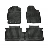 3D килимки для Toyota Yaris III (XP13) (2011-2020) з бортиками 30 мм (Stingray)