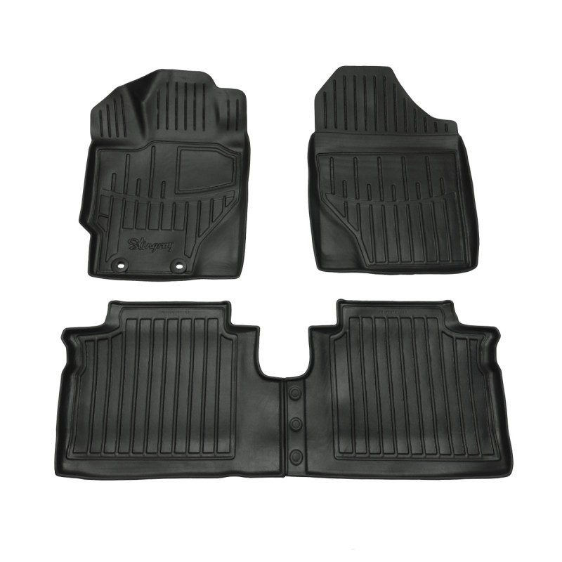 3D килимки для Toyota Yaris III (XP13) (2011-2020) з бортиками 30 мм (Stingray)