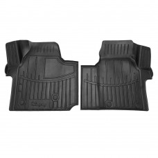 Поліуретанові килимки для Volkswagen T7 (2022-...) (1plus2) з бортиками 30 мм (Stingray)