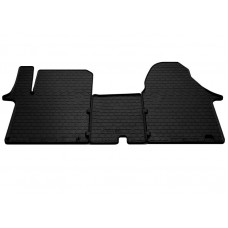 Гумові килимки в салон для Nissan Primastar (2002-2016) (1plus2) комплект з 3 штук (Stingray)