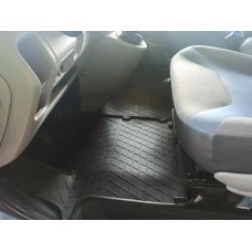 Гумові килимки в салон для Nissan Primastar (2002-2016) (1plus2) комплект з 3 штук (Stingray)