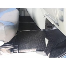 Гумові килимки в салон для Nissan Primastar (2002-2016) (1plus2) комплект з 3 штук (Stingray)