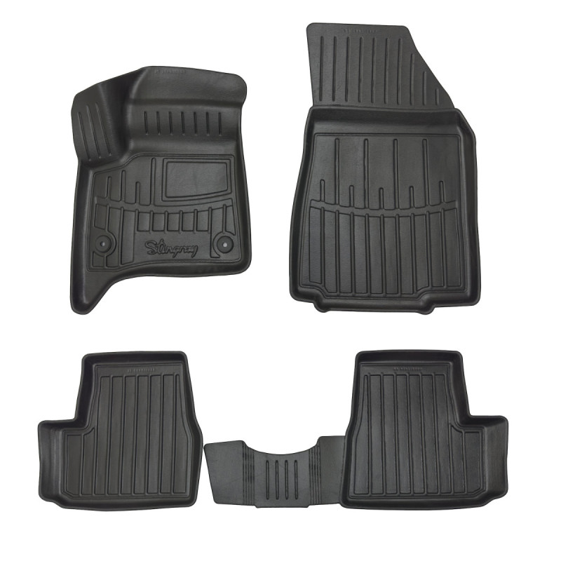 3D килимки для Citroen C3 III (2024-...) (hybrid) з бортиками 30 мм (Stingray)