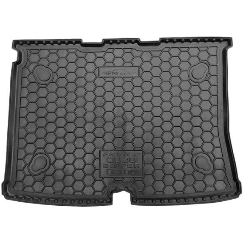 Килимок в багажник для Fiat Qubo/Fiorino 08-/Citroen Nemo 07-/Peugeot Bipper 08- (Avto-Gumm)